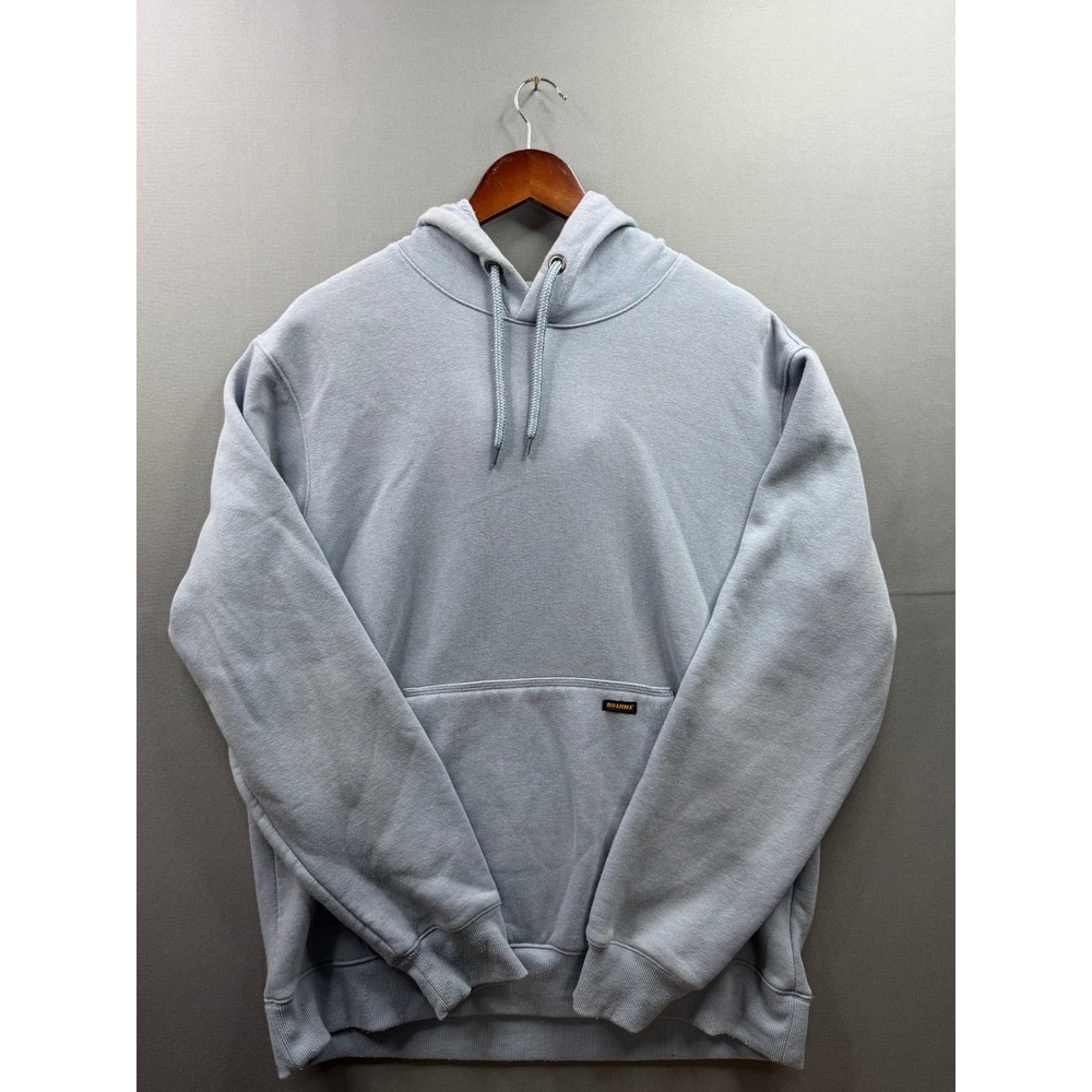 Brahma Hoodie Mens Light Blue Fleece Lined Pullover Workwear Sweatshirt Large